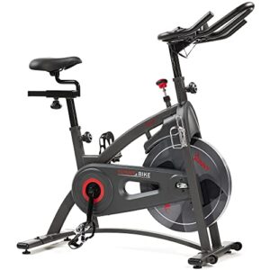 Sunny Health & Fitness Endurance Premium Magnetic Resistance Interactive Indoor Cycling Exercise Bike with Exclusive SunnyFit® App Enhanced Bluetooth Connectivity - SF-B1877SMART Gray