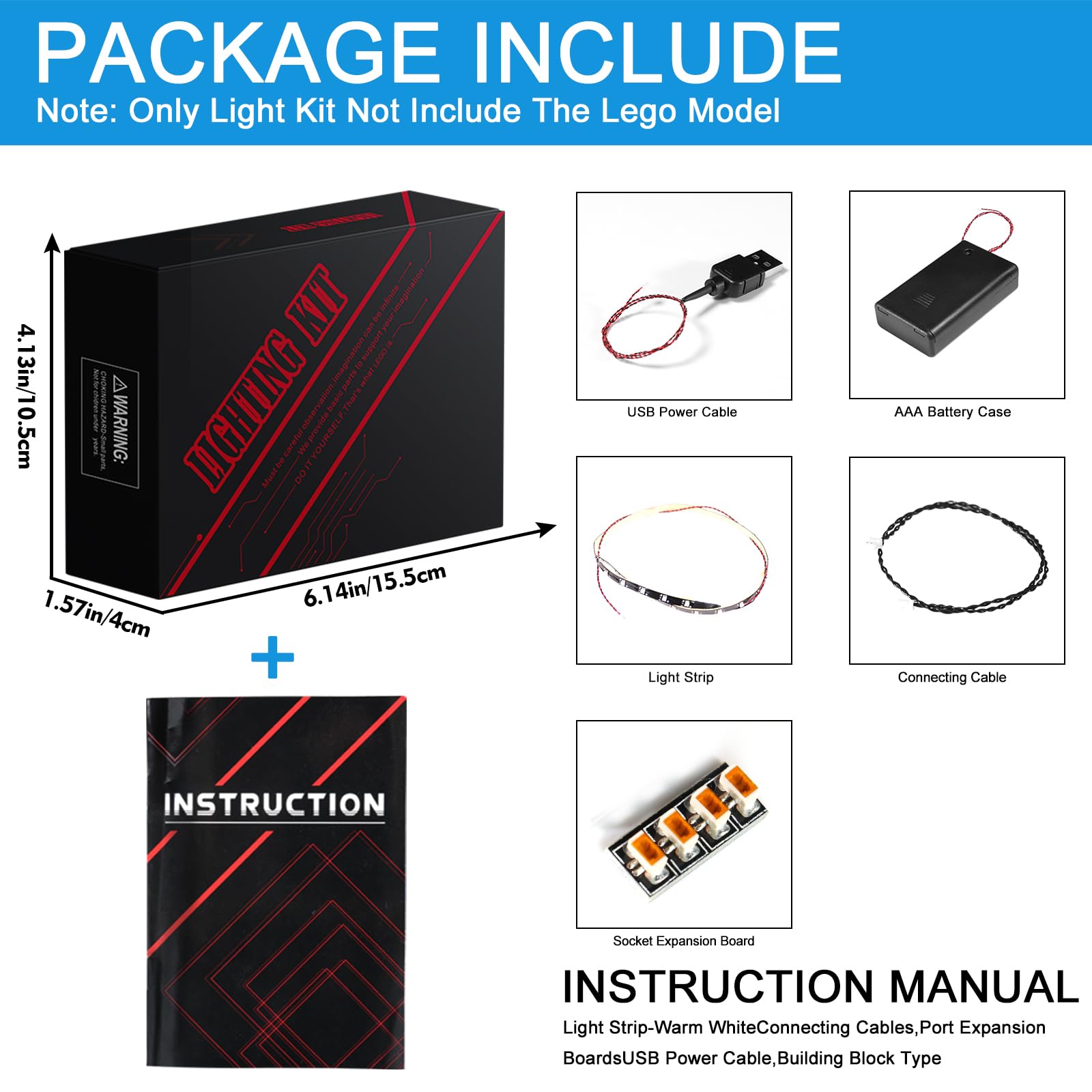 Upgraded Light Kit for Lego Technic 2022 Ford GT 42154 Car Model, Compatible with 42154 (Model Not Included)