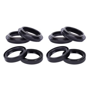 43x55x11 Front Fork Damper Oil Seal 43 55 Dust Cover For B-MW K1300GT Premium K1300 K 1300 GT Exclusive Edition ABS K1300S 1300 S (Color : 4pcs seal 4pc cover)