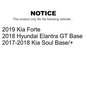 Front Rear Ceramic Brake Pads Kit For Kia Soul Forte Hyundai Elantra GT KTC-100602