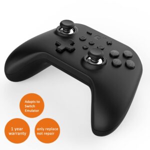 gulikit kingkong 2 pro hall effect wireless bluetooth controller for ns switch, windows pc,macos,android and ios,adaptation for pc switch emulator,gamepad with joysticks,auto pilot gaming button(black)