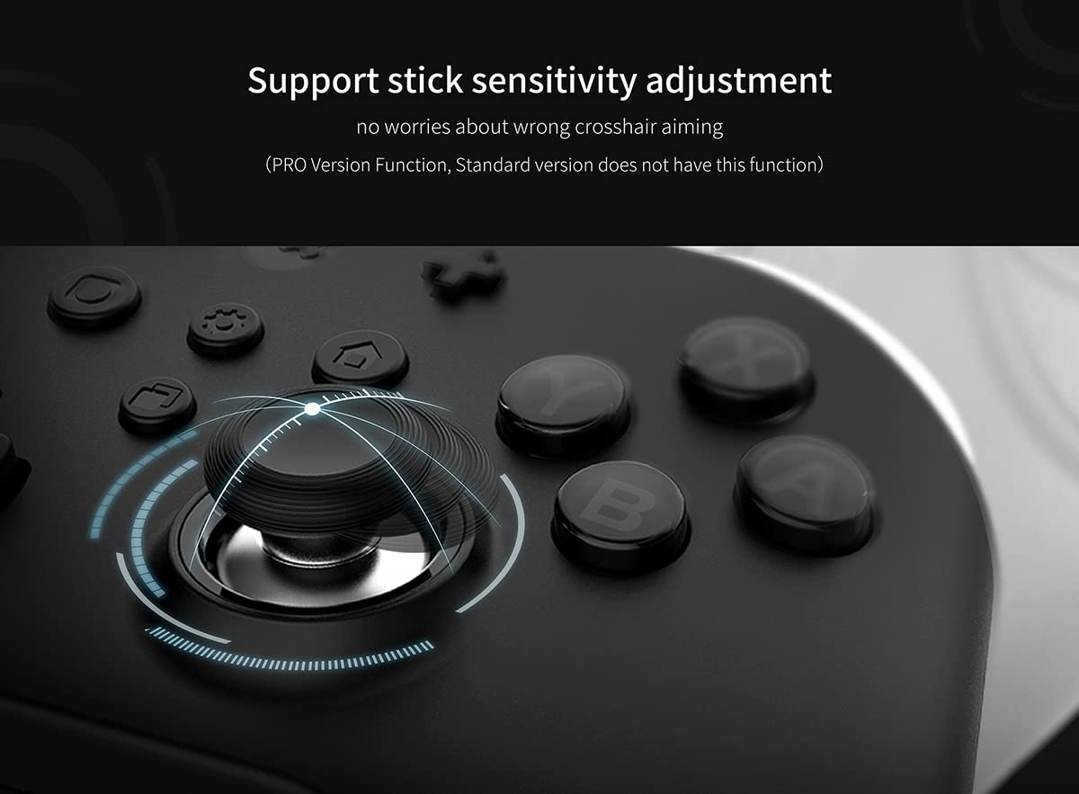 GuliKit Kingkong 2 Pro Hall Effect Wireless Bluetooth Controller for NS Switch, Windows PC,MacOS,Android And iOS,Adaptation for PC Switch Emulator,Gamepad with Joysticks,Auto Pilot Gaming Button(Black)