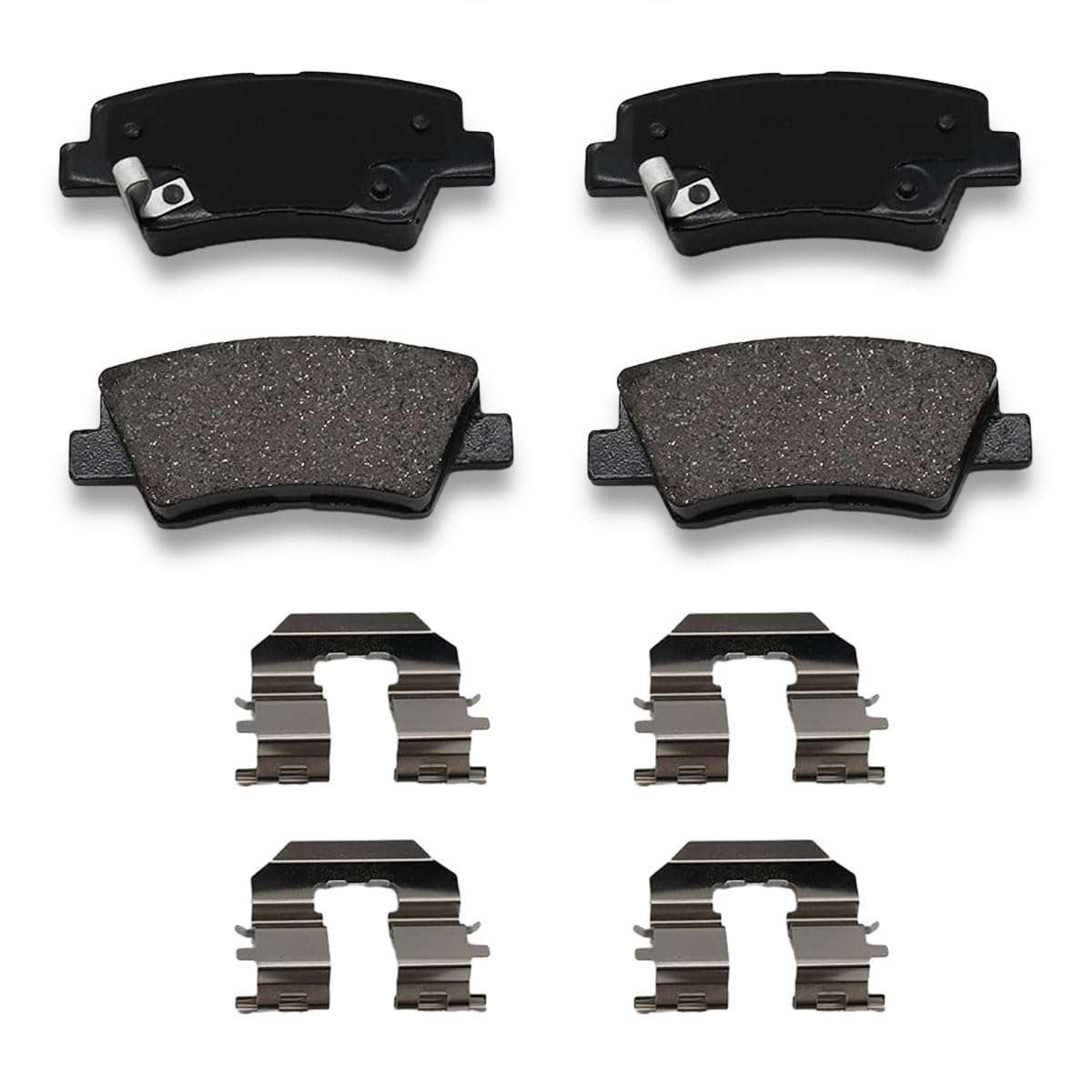 Ceramic Rear Brake Pads Set Compatible with Hyundai Sonata/Elantra/Accent/Veloster,Kia Rio/Optima Hybird/Soul EV/Soul/Cadenza/Forte/Forte Koup/Forte5,Automotive Replacement Disc Brake Pads Rear
