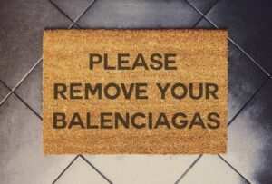 please remove your balenciagas doormats, shoes doormat, funny doormat, novelty flannel floor mat with non-slip rubber, wedding decor gift 16x24 in