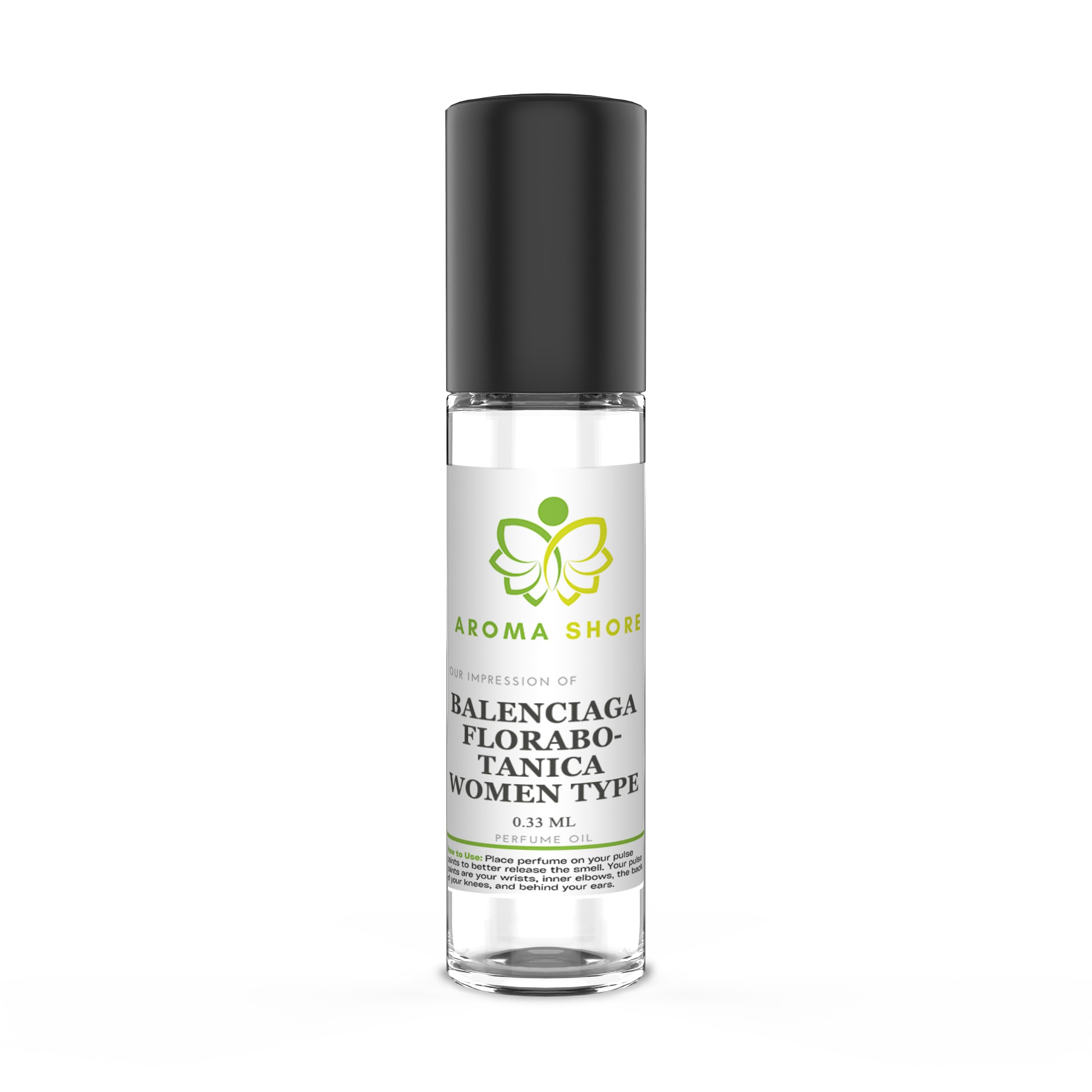 Aroma Shore Perfume Oil - Our Impression Of and compatible with B'Alenciaga Florabotanica Women Type, 100% Pure Uncut Body Oil Our Interpretation, Perfume Body Oil