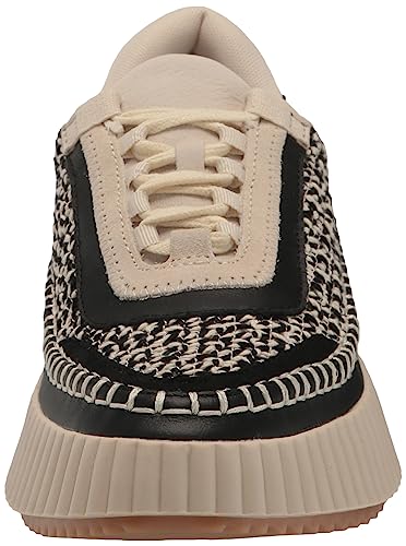 Dolce Vita Women's DOLEN Sneaker, White/Black, 8.5