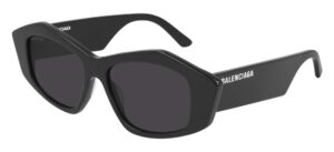 balenciaga bb0106s black/grey 52/15/140 women sunglasses