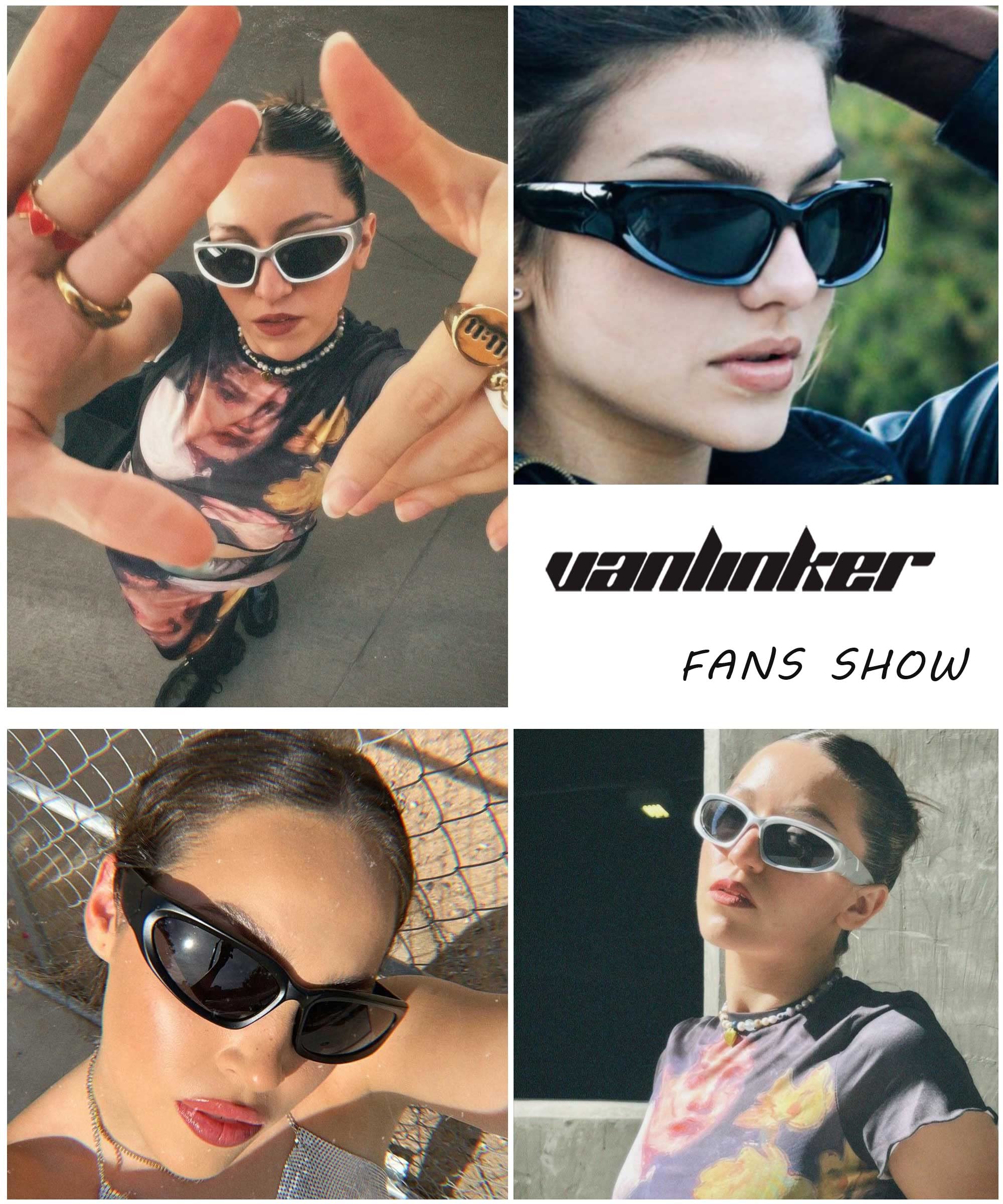 VANLINKER Wrap Around Sport Sunglasses for Women Trendy Fashion Chunky Shades All Black VL9672