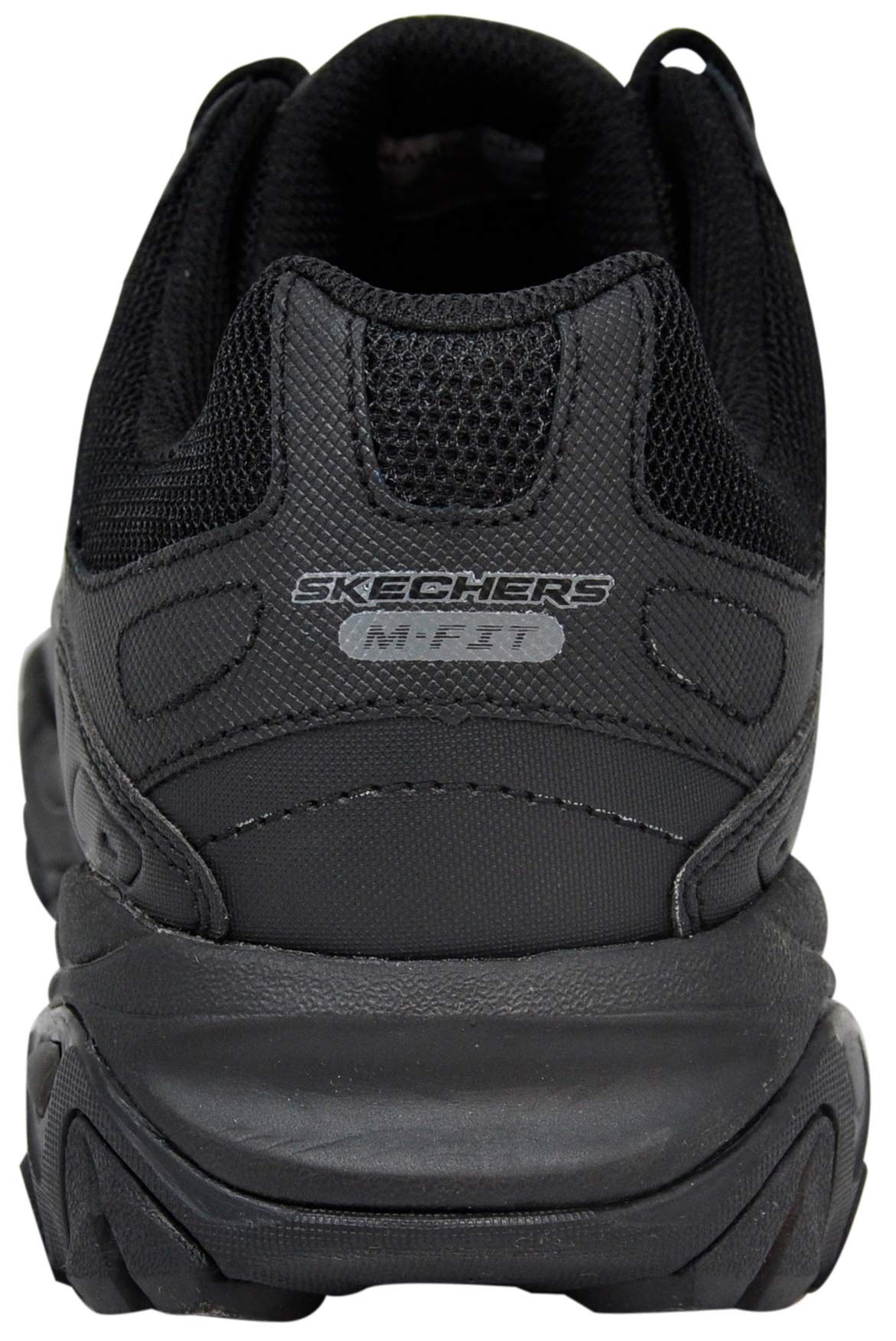 Skechers Men's After Burn Memory Fit - Strike Off Lace-Up Sneaker, Black/Black 13 XW US