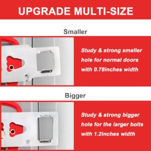 Portable Door Lock-2 Pack Solid Heavy Duty Extra Lock for Additional Privacy and Safety in Hotel,Apartment,and Prevent Unauthorized Entry in Traveling, AirBNB, Apartment and College