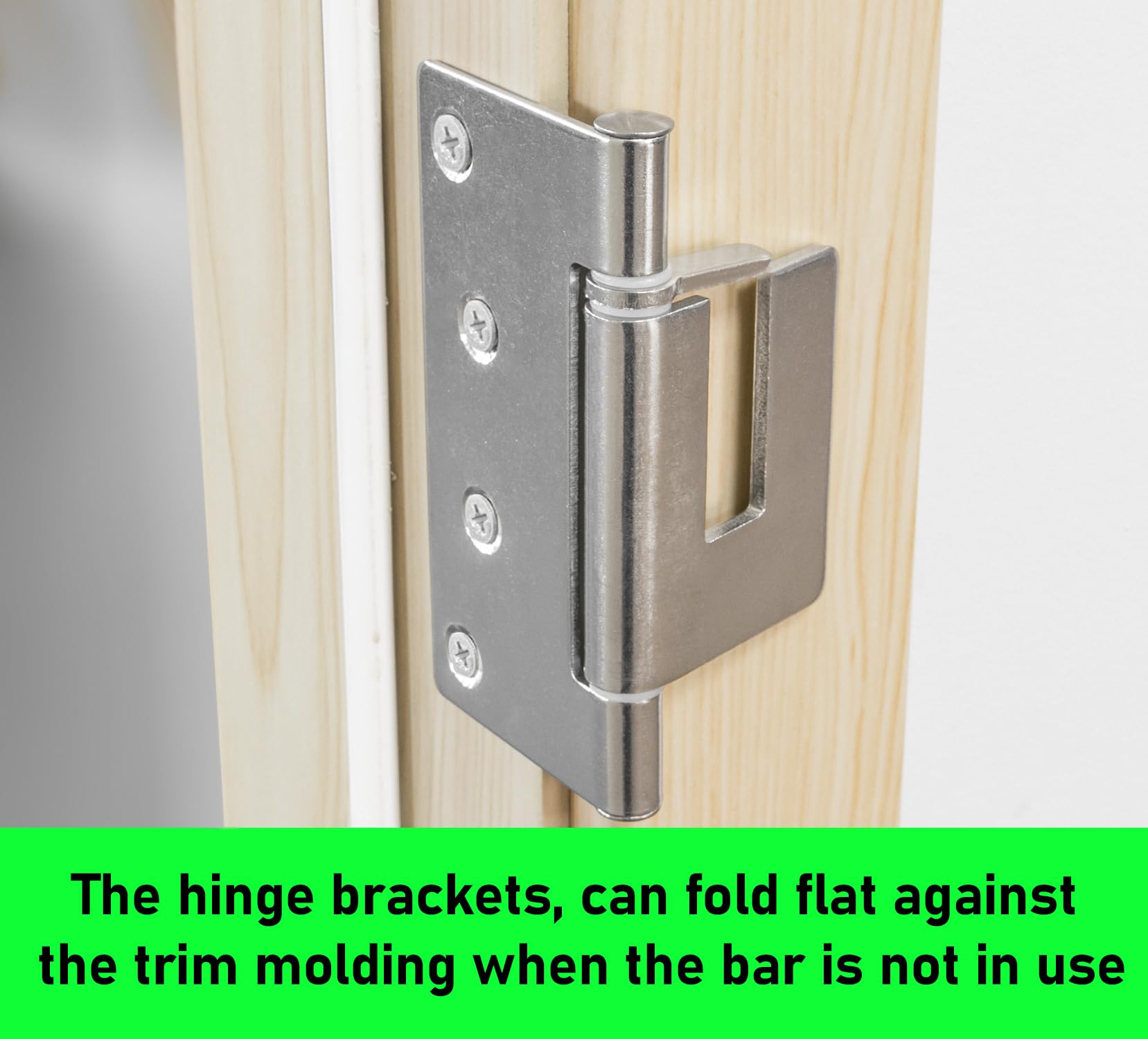 Door Security Bar-by Doorricade-Secure The Entire Width of Your Inward Opening Front Door or Safe Room.