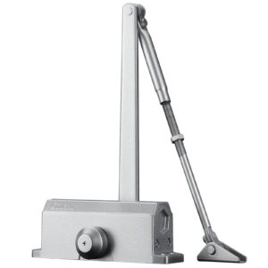 Door Closer - Adjustable Automatic and noiseless Door Closer, Suitable for Residential and Commercial Doors - Easy to Install, Screw Fittings, Instructions and Video provided.