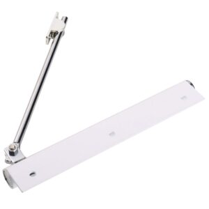 HWMATE Automatic Adjustable Light Duty Spring Door Closer for Residential Household & Hotel Easy Installation White