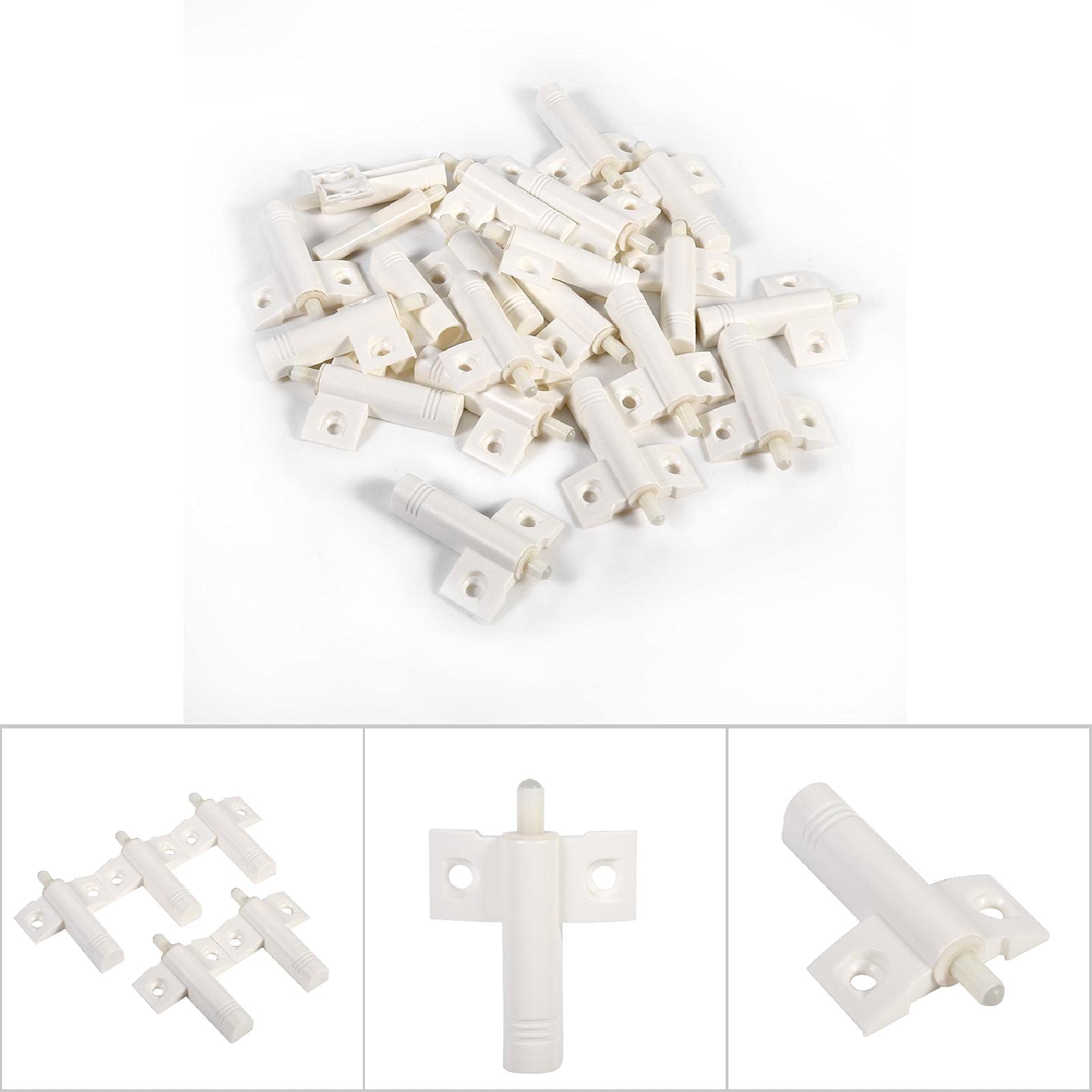 20Pcs/Lot Plastic Damper Buffer Door Stop Drawer Soft Quiet Close Closer Damper Buffers for Kitchen Cabinet Door(white)