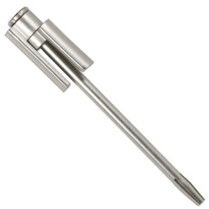 rok hardware heavy duty metal hinge pin stop, fits all 3-1/2" (89mm) to 4" (102mm) residential hinges, satin nickel