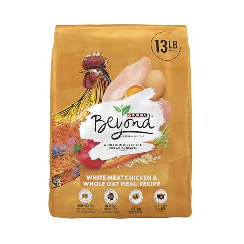 Purina Beyond Natural Dry Cat Food Wholesome Ingredients for Whole Health White Meat Chicken and Whole Oat Meal Recipe - 13 lb. Bag