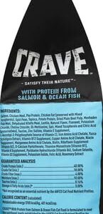 CRAVE Grain Free Adult High Protein Natural Dry Cat Food with Protein from Salmon & Ocean Fish 4 lb