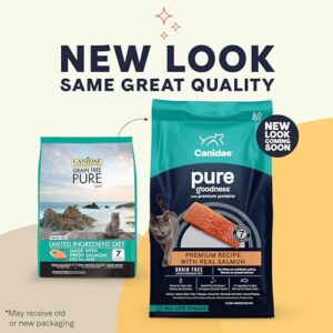 Canidae Pure Limited Ingredient Premium Dry Cat Food, Real Salmon Recipe, 5 lbs, Grain Free