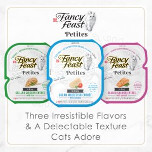 Purina Fancy Feast Gourmet Wet Cat Food Variety Pack, Petites Gravy Collection, break-apart tubs, 24 servings - (Pack of 12) 2.8 oz. Tubs