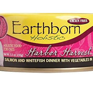 Earthborn Holistic Harbor Harvest Grain Free Canned Cat Food, 5.5 Oz, Case Of 24