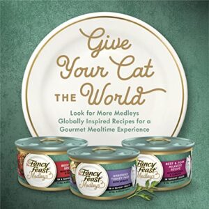 Purina Fancy Feast Wet Cat Food, Medleys Wild Salmon Florentine With Garden Greens in Delicate Sauce - (Pack of 24) 3 oz. Cans