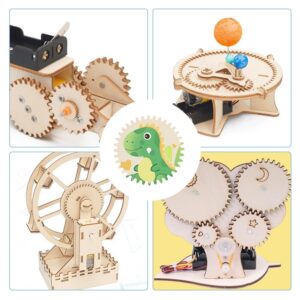 OLYCRAFT 10pcs Wooden Gear Slices Unfinished Wooden Gears Steampunk Wood Gear Pieces Undyed Unfinished Gear Pendants Embellishments DIY Craft Wooden Blank Piece for Painting Art Decoration