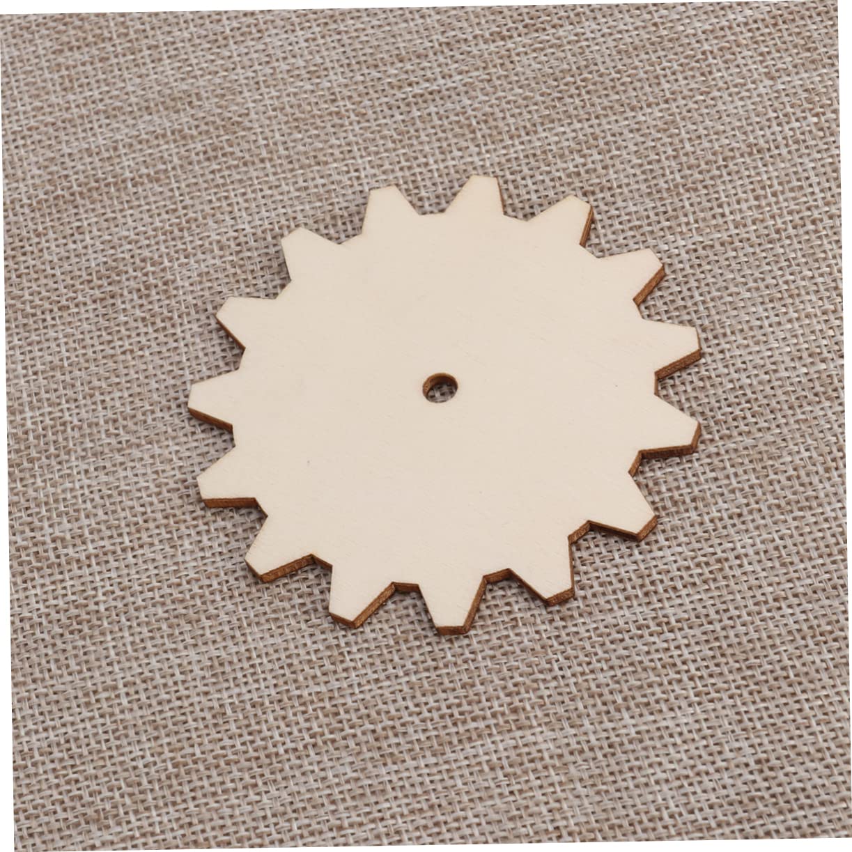 Homoyoyo 30 Pcs Unfinished Gear Wheels Unfinished Wood Cutouts Wood Cutout for Crafts Wood Circles for Crafts Wood Embellishment DIY Wood Craft Nativity Crafts Wooden Bamboo Equipment