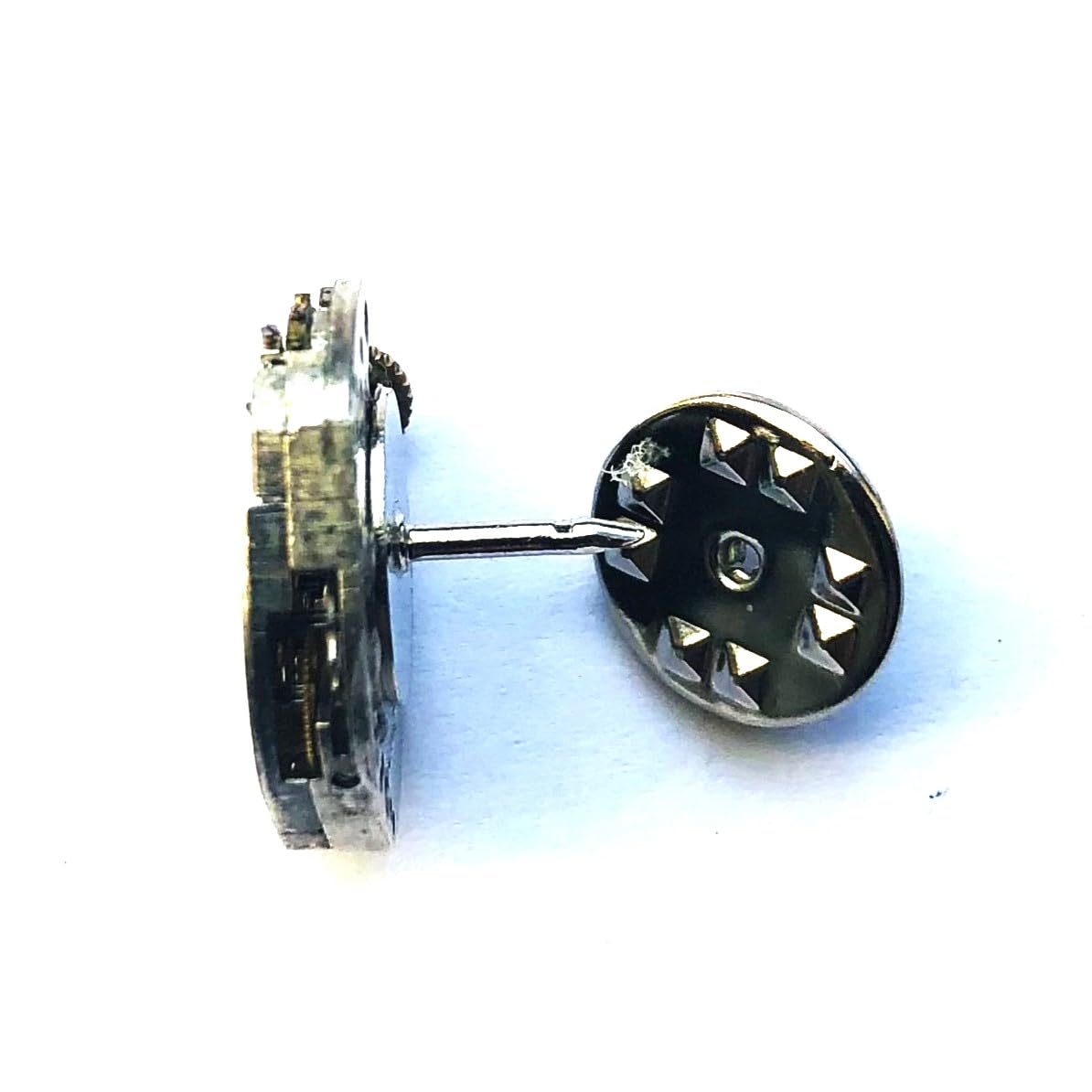 Steampunk Tie Pin Small Vintage Watch Movement Father's Day Tie Tack Lapel Pin Mechanical Jewel