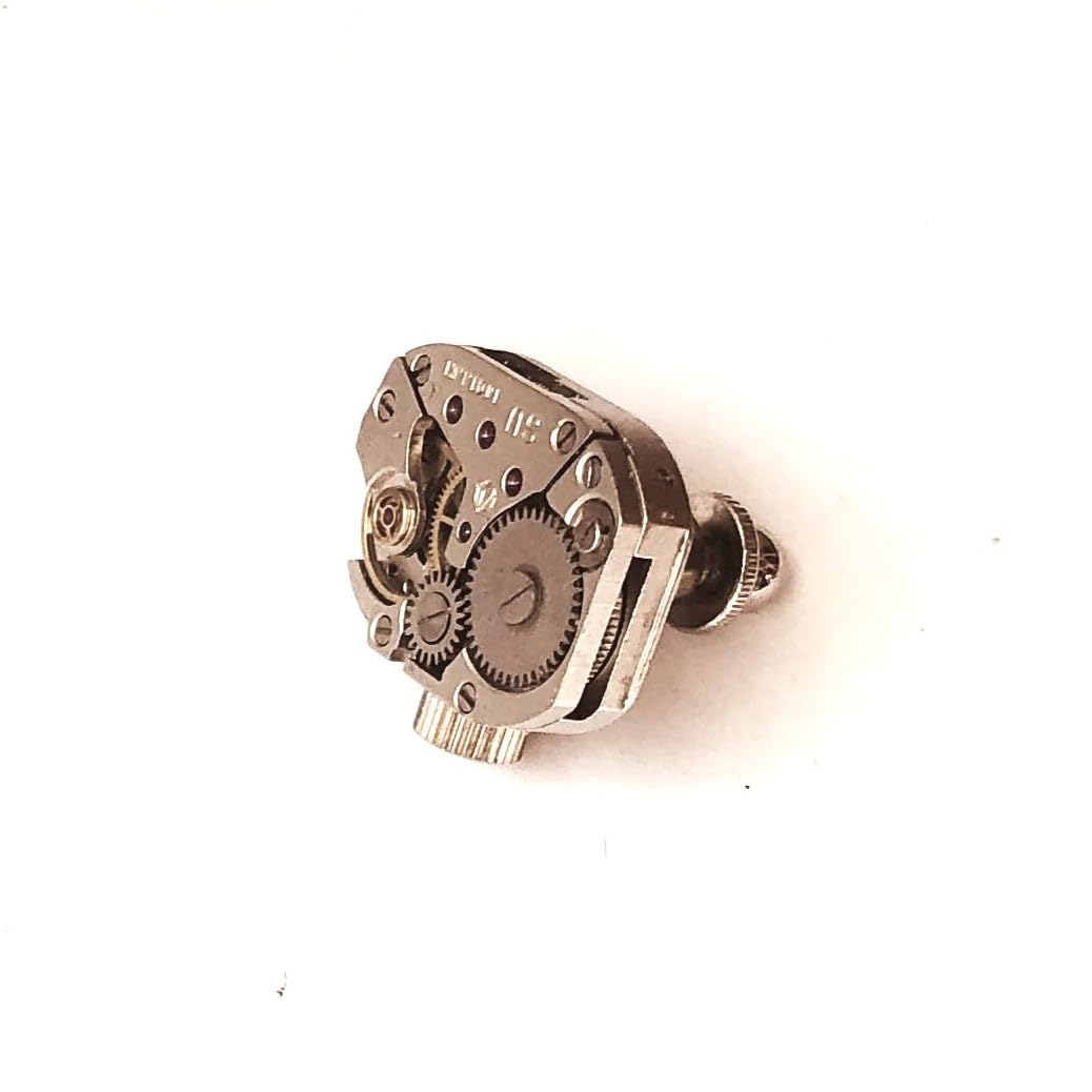 Steampunk Tie Pin Small Vintage Watch Movement Father's Day Tie Tack Lapel Pin Mechanical Jewel