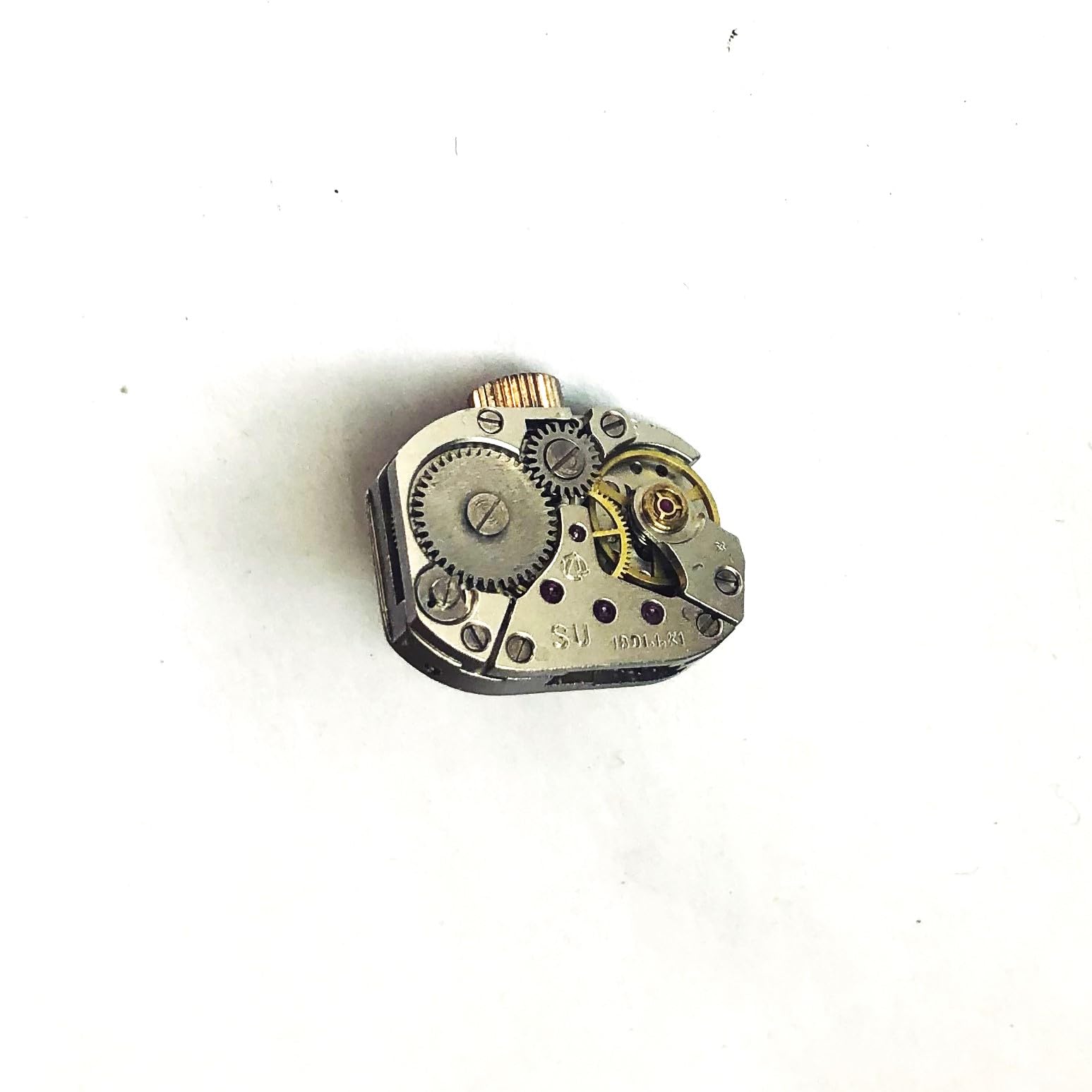 Steampunk Tie Pin Small Vintage Watch Movement Father's Day Tie Tack Lapel Pin Mechanical Jewel