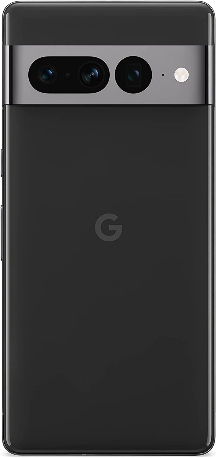 Google Pixel 7 Pro 5G 128GB 12GB RAM 24-Hour Battery Factory Unlocked for GSM Carriers Global Version - Obsidian (Renewed), Black