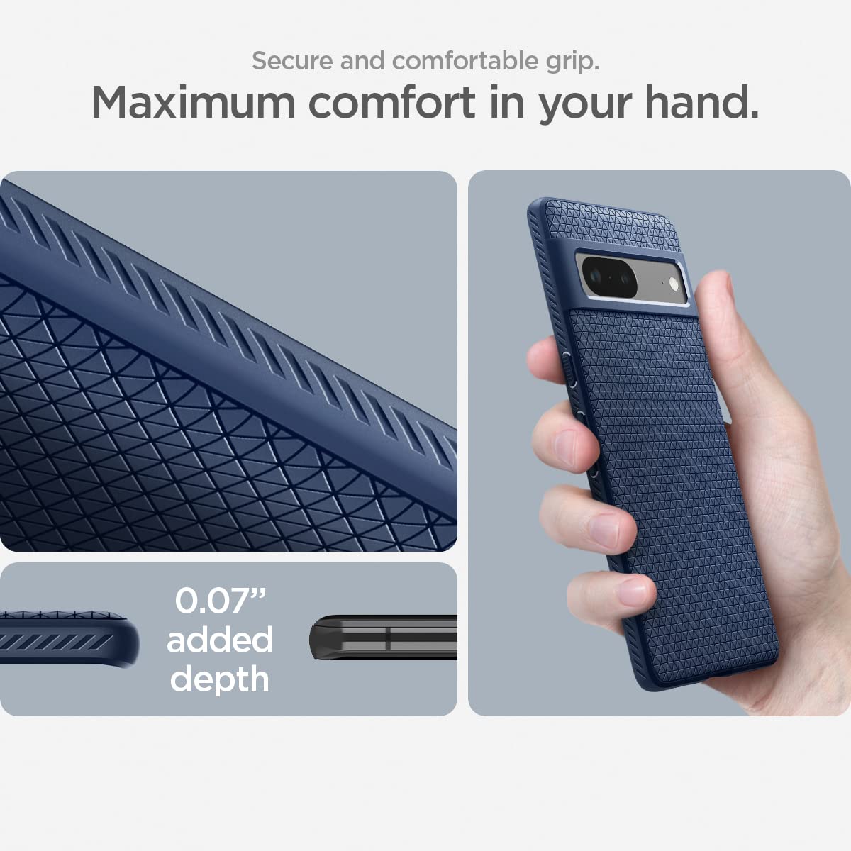 Spigen Liquid Air Case Compatible with Google Pixel 7 - Navy Blue