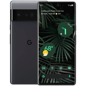 Google Pixel 6 Pro 5G (128GB) 6.71" AMOLED 120Hz, 4K Camera (GSM Unlocked for T-Mobile, AT&T, Global) International Model (Black) (Renewed)