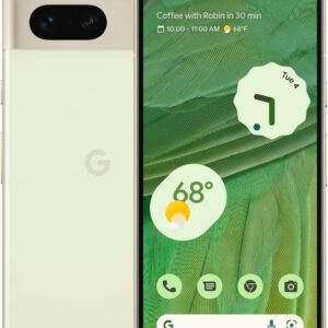Google Pixel 7 5G 128GB 8GB RAM 24-Hour Battery Factory Unlocked for GSM Carriers Global Version - Lemongrass (Renewed)