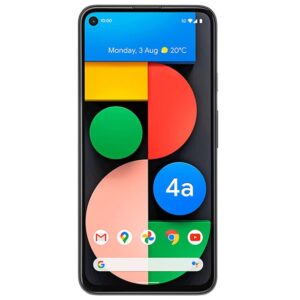 Google Pixel 4a with 5G (128GB, 6GB) 6.2" OLED, Snapdragon 765G, 4K Dual Camera, 4G LTE(Only for AT&T, Cricket) (Just Black) (Renewed)