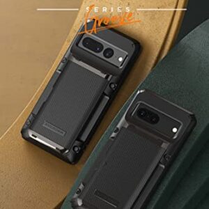 VRS DESIGN Damda Glide Pro Phone Case for Pixel 7, Sturdy Semi Auto Wallet [4 Cards] Case Compatible for Pixel 7 Case (2022)