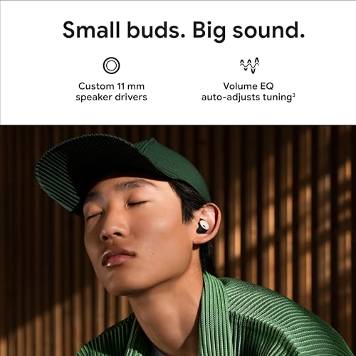 Google Pixel Buds Pro - Noise Canceling Earbuds - Up to 31 Hour Battery Life with Charging Case[2] - Bluetooth Headphones - Compatible with Android - Porcelain