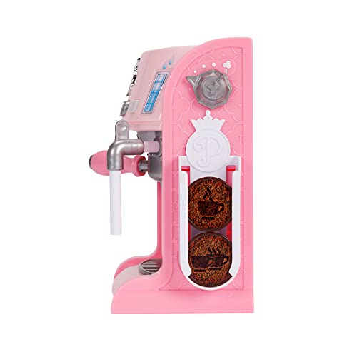 Disney Princess Style Collection Toy Espresso Machine for Kids, Coffee Maker Play Kitchen Accessories Gift for Girls & Kids