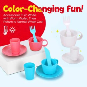 Exec-U-Gift Pretend Play Sink Set Pretend Kitchen Sink and Dishwashing Playset Plastic Diner and Playhouse ST A