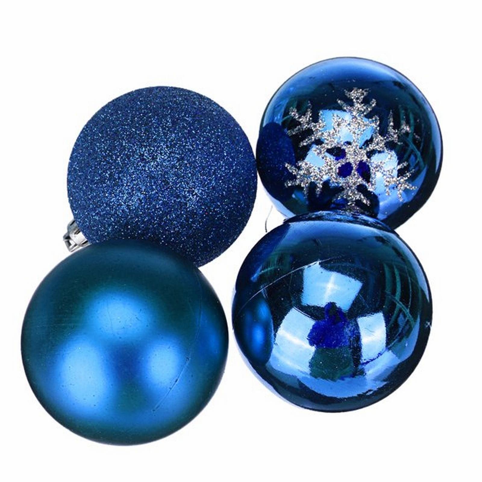 QAZIUY Christmas Balls Ornaments Set Christmas Tree Accessories 2.36" Christmas Decoration Ball 6cm/2.36in Shatterproof Christmas Decoration Suit 4 Styles 30pc in Total