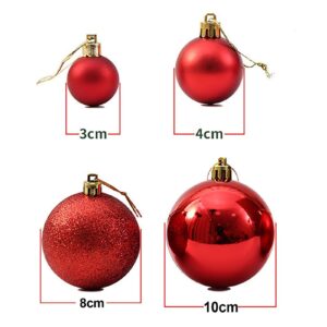 Christmas Ball Ornaments Set Christmas Tree DecorationsShatterproof Large Candy Gold Plastic Holiday Xmas Hanging Ornament for Christmas Tree Outdoor Indoor Gifts Deals