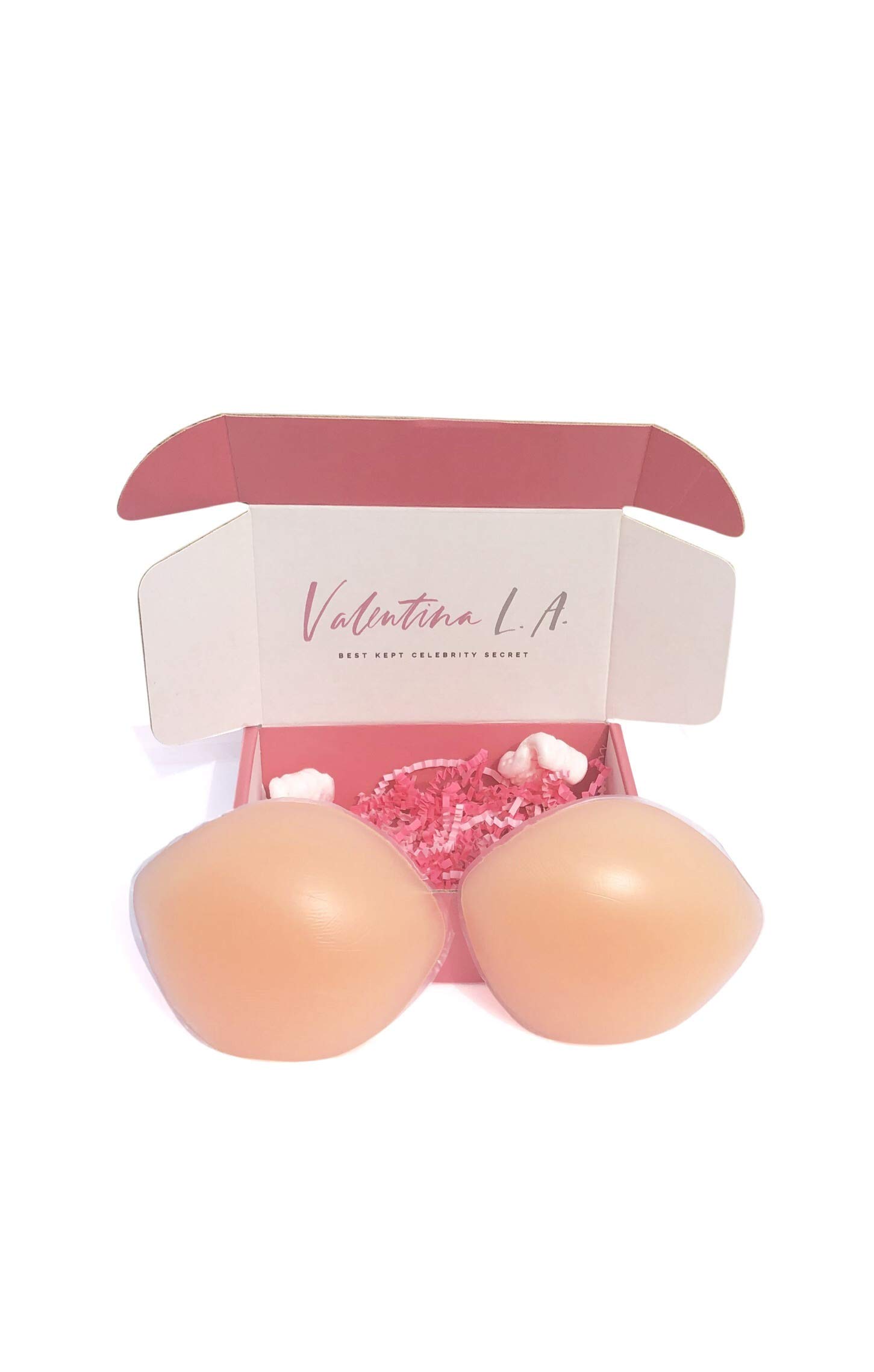 Valentina L.A. Womens Silicone Bra Inserts and Enhancers (Nude)