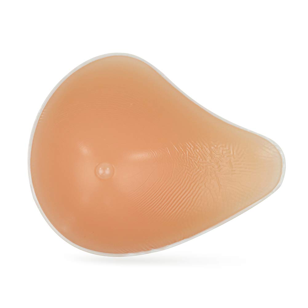 Ecoup Nude Silicone Breast Forms Women Mastectomy Prosthesis (Left Breast, 400g (0.88lb/piece) - Cup 36C/38B/40A)