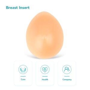 Dioche 120g Drop Shaped Silicone Fake Breast Form, Breast Insert, Mastectomy, for Mastectomy Crossdressers Prosthesis Bra Pads Inserts