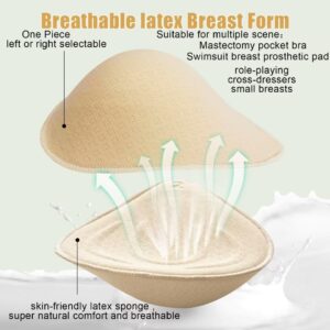 CYTMTZGA Latex Foam Mastectomy Breast Prosthesis Breast Forms Lightweight Ventilation Used Women Pocket Post-Surgery Bra Sp2L