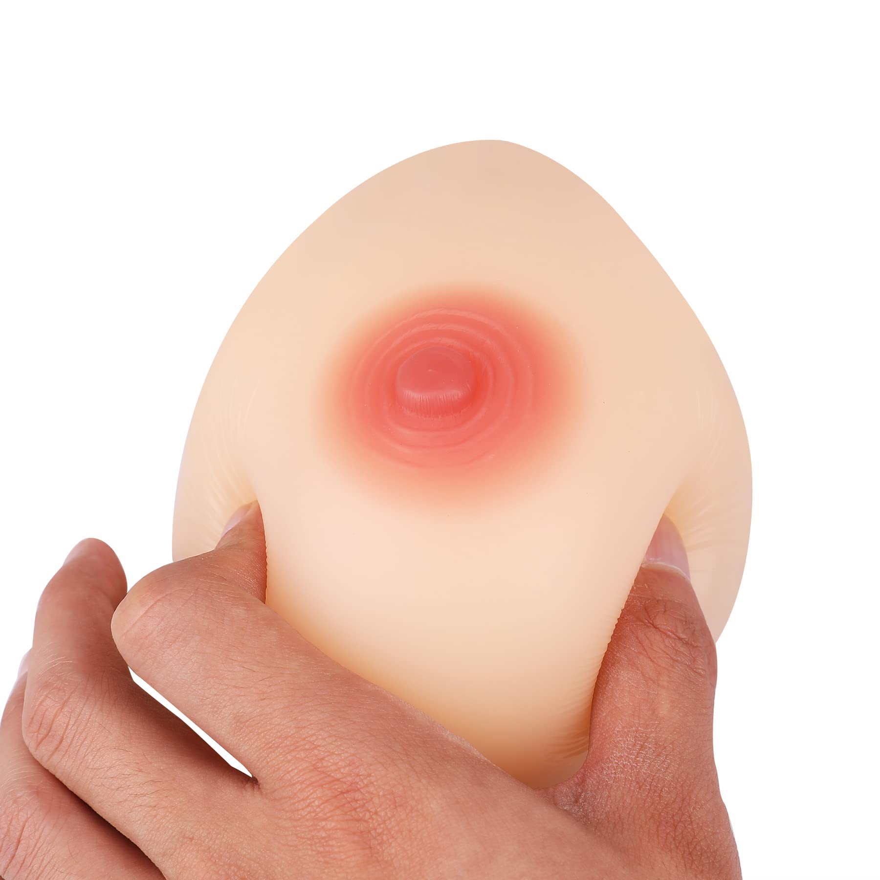 Y-NOT C Cup Silicone Breast Forms Self Adhesive for Crossdresser Fake Prosthesis Nude