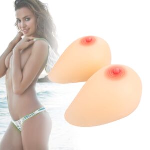 Y-NOT C Cup Silicone Breast Forms Self Adhesive for Crossdresser Fake Prosthesis Nude