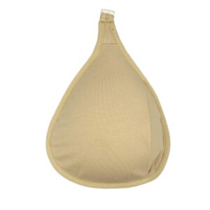 Macimiu 2Pcs Hook Silicone Breast Protective Pockets Sleeves Cotton Pocket Bag for Mastectomy Fake Breast (Waterdrop, S)