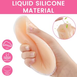 Vollence Silicone Gel Bra Inserts Breast Enhancer Bra Inserts Push Up Bra Pads Inserts Breast forms for Bikini Swimsuit