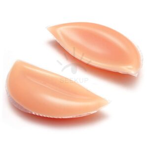 Women Soft Silicone Bra Inserts Breast Chest Enhancer Pads Push-up/Gathering for A/B/C Cup, Skin